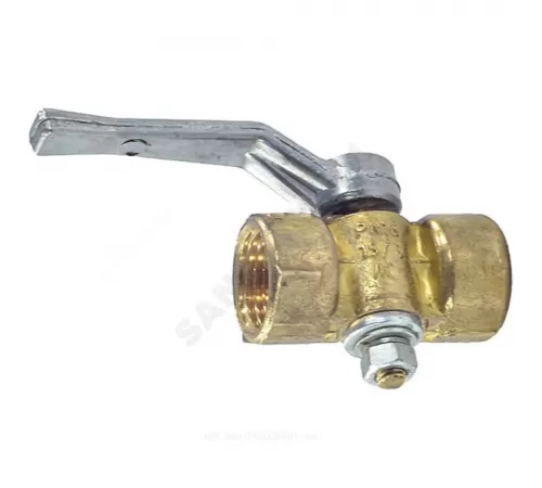 Кран для манометра 3-ходовой латунь 11б18бк5/11б18бк Ду 15 Ру16 ВР G1/2"-М20х1,5 с рукояткой без фланца ВИПРА КПТ 3.04.00