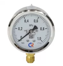 Манометр гидрозаполненный ТМ-320P.10 радиальный Дк63мм 0-0,6 МПа кл.1,5 G1/4" глицерин Росма 00000025726