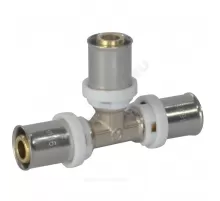 Тройник МП латунь никель пресс Дн 16 ГОСТ 32415-2013 8009 Aquasfera 8009-01