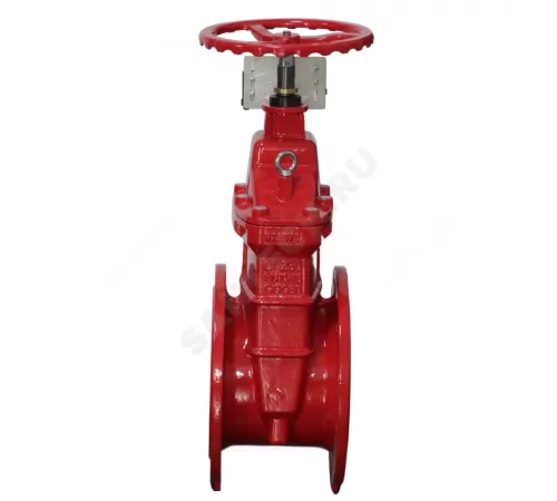 Задвижка чугун 30ч39р 24FG аналог МЗВ обрезиненный клин Ду 250 Ру10/16 фл с концевыми выключателями Benarmo .