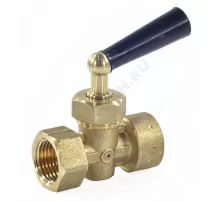 Кран для манометра 3-ходовой латунь 158 Ду 15 Ру16 ВР G1/2" с рукояткой без фланца Icma 90158AD05