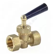 Кран для манометра 3-ходовой латунь 158 Ду 15 Ру16 ВР G1/2" с рукояткой без фланца Icma 90158AD05