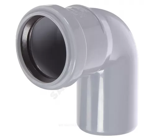 Отвод PP-H серый Дн 110х87гр б/нап в/к RTP (РосТурПласт) 36670