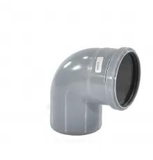 Отвод PP-H серый Дн 32х87гр б/нап в/к RTP (РосТурПласт) 36399