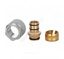 Евроконус для МП труб латунь обжим Дн 16х2,0х3/4" с накидной гайкой Wester 0-32-2125