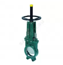 Задвижка шиберная односторонняя чугун VG4400-00MM Ду 100 Ру10 межфл со штурвалом уплотнение: металл Tecofi VG4400-00MM0100