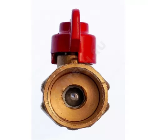 Кран для манометра шаровой латунь 11б27п(О)02 Ду 15 Ру16 ВР G1/2" с бабочкой без фланца Пензапромарматура 017011211