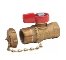 Кран шаровой латунь R248F Ду 15х20 Ру16 ВР/НР бабочка красная с заглушкой Giacomini R248Y024