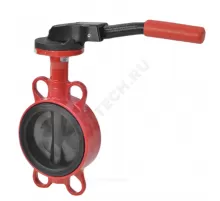 Затвор дисковый поворотный чугун ЗПВС-FL(w)-3-050-MN-Е Ду 50 Ру16 межфл с рукояткой диск чугун манжета EPDM Гранвэл ADL BD01I30795