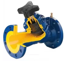 Клапан балансировочный ручной чугун 447A Ду 250 Ру16 Тмакс=120 оС фл Kvs=1187.5м3/ч с измерительными ниппелями Zetkama 447A250C72