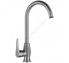 Смеситель для кухонной мойки ручка сбоку одноручный STEEL Профсан PSM-300-3