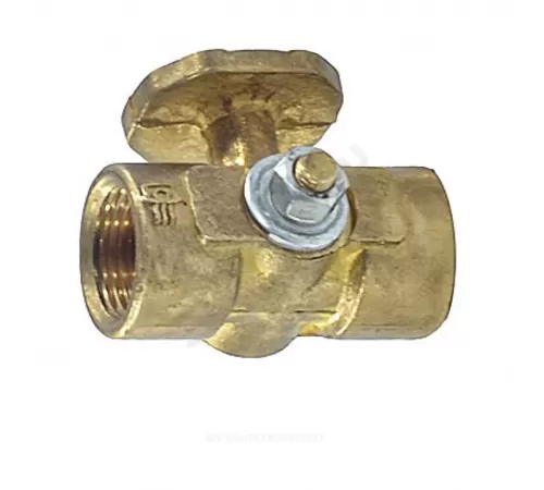 Кран для манометра 3-ходовой латунь 11б38бк/11б18бк Ду 15 Ру16 ВР G1/2"-М20х1,5 без рукоятки с фланцем ВИПРА КПТ 3.05.00