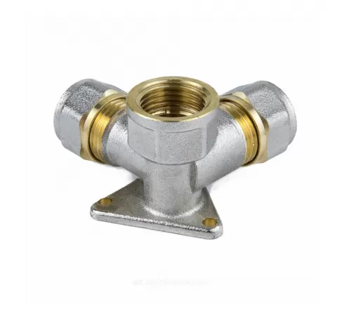 Водорозетка МП латунь никель обжим Дн 16х1/2"х16 ВР ГОСТ 32415-2013 7010 Aquasfera 7010-01