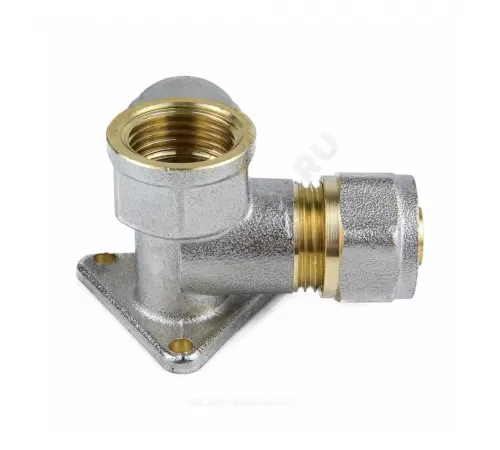 Водорозетка МП латунь никель обжим Дн 16х1/2"х16 ВР ГОСТ 32415-2013 7010 Aquasfera 7010-01