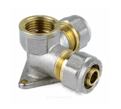 Водорозетка МП латунь никель обжим Дн 16х1/2"х16 ВР ГОСТ 32415-2013 7010 Aquasfera 7010-01