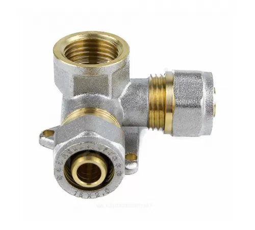 Водорозетка МП латунь никель обжим Дн 16х1/2"х16 ВР ГОСТ 32415-2013 7010 Aquasfera 7010-01