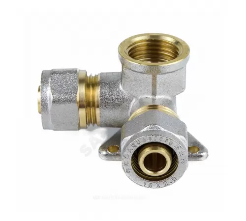 Водорозетка МП латунь никель обжим Дн 16х1/2"х16 ВР ГОСТ 32415-2013 7010 Aquasfera 7010-01