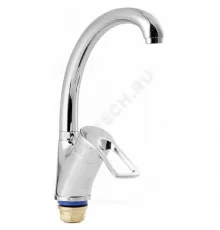 Смеситель для кухонной мойки ручка сбоку одноручный ПЛЮС ПСМ-335-КТ/017 Профсан PSM-335-017