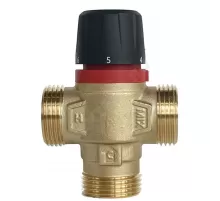 Клапан смесительный термостатический седельный латунь VTS3 Ду 25 Ру10 1" НР Kvs=2.5м3/ч Tн=35-60C Tmax=95С Wester 0-04-2060