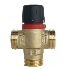 Клапан смесительный термостатический седельный латунь VTS3 Ду 25 Ру10 1" НР Kvs=1.6м3/ч Tн=20-43C Tmax=95С Wester 0-04-2054