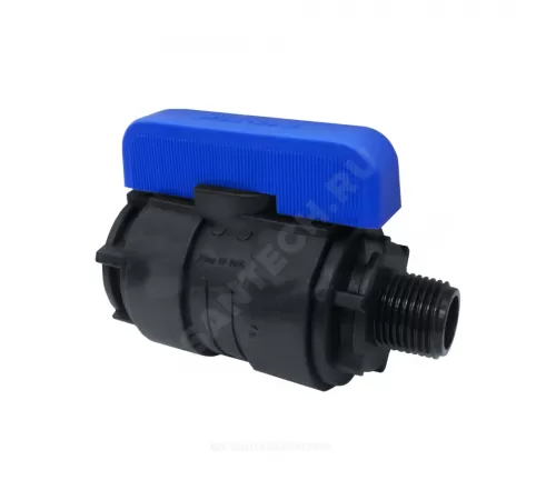 Кран шаровой компрессионный Ду 20 1"x1" НР/ВР Ру16 VALFEX 1210020100100