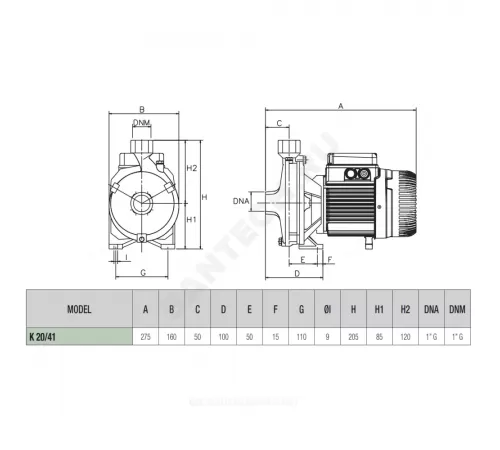 Насос центробежный K 20/41 M DAB 102110004