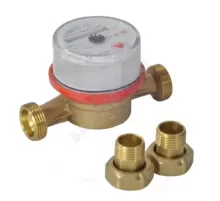 Счётчик г/в и х/в крыльчатый одноструйный Ду 15 Ру16 90С L=110мм резьба Б/К ЭКОМЕРА