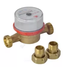 Счётчик г/в и х/в крыльчатый одноструйный Ду 15 Ру16 90С L=110мм резьба Б/К ЭКОМЕРА