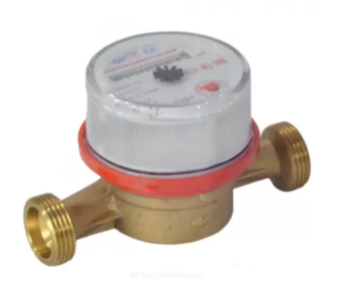 Счётчик г/в и х/в крыльчатый одноструйный Ду 15 Ру16 90С L=110мм резьба Б/К ЭКОМЕРА