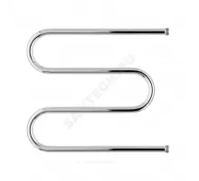 Полотенцесушитель водяной нерж сталь М-образный Ду 20 (3/4") НР 500х400мм боковое подключение б/к Элит-Металл ВЭК-13-01