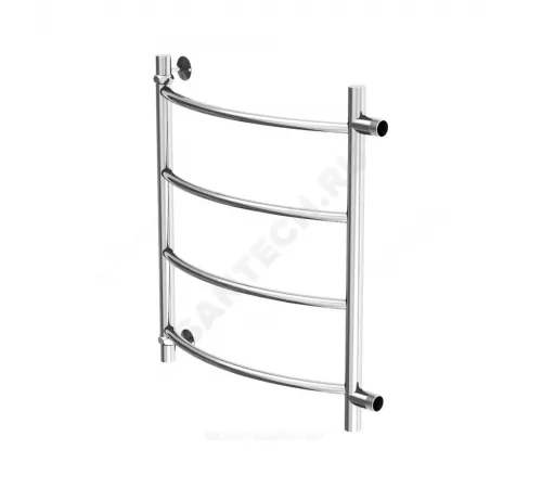 Полотенцесушитель водяной нерж сталь Лесенка Ду 25 (1") НР 500х500мм 4П боковое подключение б/к Уют Элит-Металл ВПБ-23-06