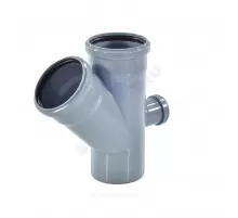 Крестовина PP-H 1-плоскостная тыльная серая Дн 110х110х50х45гр б/нап в/к RTP (РосТурПласт) 36469