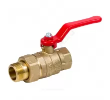 Кран шаровой латунь Стандарт Ду 20 Ру40 ВР/"американка" полнопроходной рычаг Dist 342Р