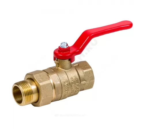 Кран шаровой латунь Стандарт Ду 20 Ру40 ВР/"американка" полнопроходной рычаг Dist 342Р