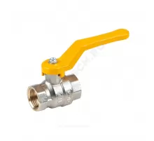 Кран шаровой латунь никель газ Эксперт Ду 25 Ру40 ВР полнопроходной рычаг Dist Н213Р