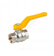 Кран шаровой латунь никель газ Эксперт Ду 25 Ру40 ВР полнопроходной рычаг Dist Н213Р