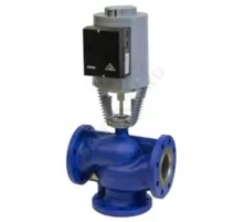 Клапан регулирующий чугун RV113M смесительно-разделительный Ду 150 Ру16 фл Kvs=360м3/ч с эл/приводом 3-х позиционным/аналоговым ANT40.11 24В LDM RV113M6331