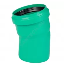 Отвод PP-MD зелёный KG2000 KG2000B Дн 160х15гр б/нап в/к Ostendorf 771500