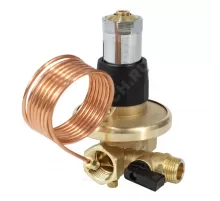 Клапан балансировочный автомат латунь 2010 Ду 50 Ру16 Тмакс=120 оС ВР 5-25 кПа Kvs=16м3/ч со спускником EURO Aquasfera 2010-06