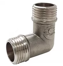 Угольник латунь никель Ду 20 (3/4") НР/НР VALFEX VF.093.N.034