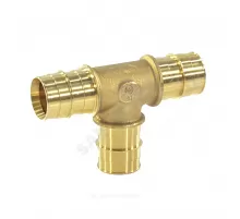 Тройник для PE-X труб радиальный латунь Дн 40 РОС GX150ACY007