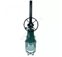 Задвижка шиберная односторонняя нерж VG6400-08MM Ду 450 Ру7 межфл с редуктором уплотнение: металл Tecofi VG6400-08MM0450