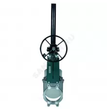 Задвижка шиберная односторонняя нерж VG6400-08MM Ду 350 Ру7 межфл с редуктором уплотнение: металл Tecofi VG6400-08MM0350