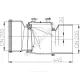 Клапан обратный канализационный коричневый Дн 200 б/нап с заслонкой из нерж стали, монтажным лючком HL 720