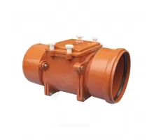 Клапан обратный канализационный коричневый Дн 200 б/нап с заслонкой из нерж стали, монтажным лючком HL 720