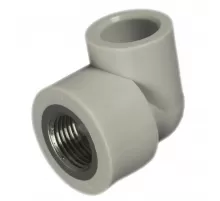 Угольник PP-R комбинированный серый Дн 32х3/4" ВР для PP-R RTP (РосТурПласт) 11044