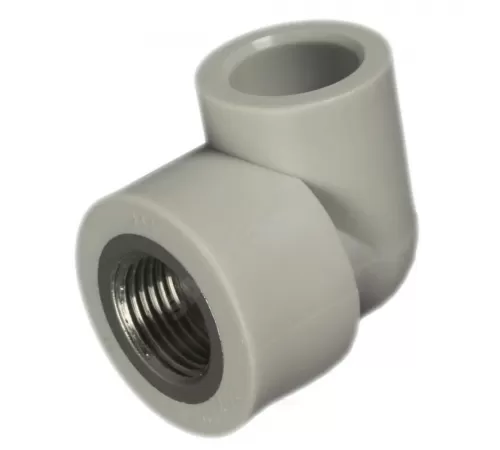 Угольник PP-R комбинированный серый Дн 32х3/4" ВР для PP-R RTP (РосТурПласт) 11044