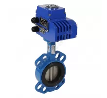 Затвор дисковый поворотный чугун Ду 50 Ру16 межфл с электроприводом Q-030 230В диск нерж манжета EPDM Benarmo