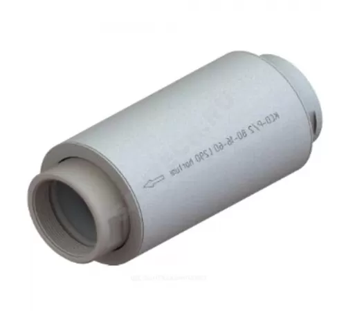 Компенсатор сильфонный осевой многослойный с кожухом с внутренним экраном КСО-P/2 Ду 80 Ру16 ВР патрубки сталь оц L=290мм Hortum 0190080-060