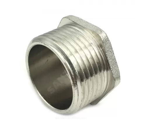Заглушка латунь никель Ду 15 (1/2") НР SantechSystems